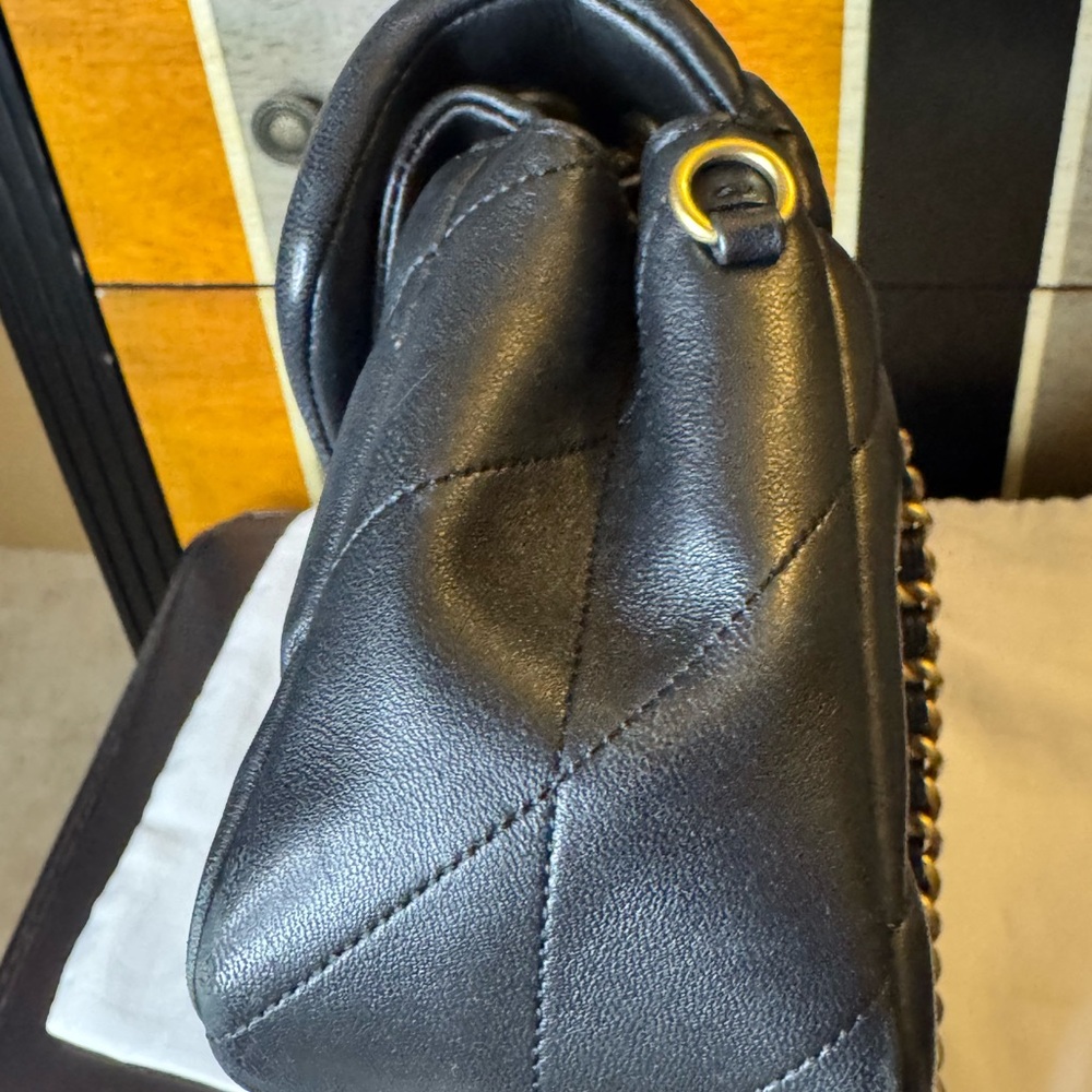 Coach Black Quilted Tabby 26 Leather Shoulder Bag with Gold Hardware - Picture 5 of 16